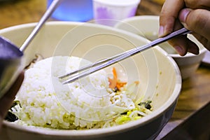 Korean food, Mixed Rice Bibimbab ,korean food traditional