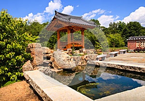 Korean Garden with Water Feature
