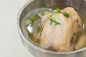 Korean ginseng chicken soup