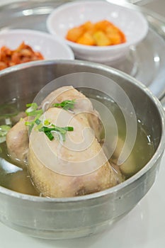 Korean ginseng chicken soup