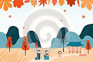 Korean holiday Chuseok design