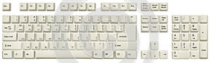 Korean keyboard White