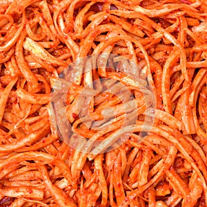 Korean Kimchi Closeup