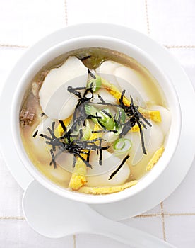 Korean New Year's soup