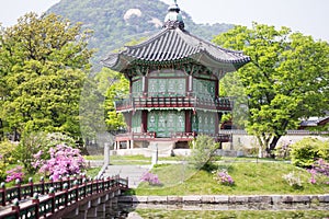 Korean Palace, Gyeongbokgung Pavilion, Seoul, South Korea