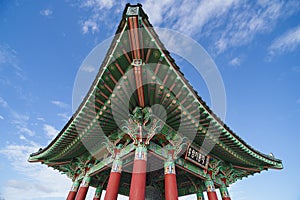 Korean Pavilion and Friendship Bell.