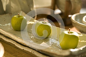 Korean Pottery - Apples