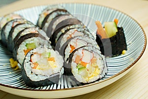 .Korean Seaweed Rice Rolls.