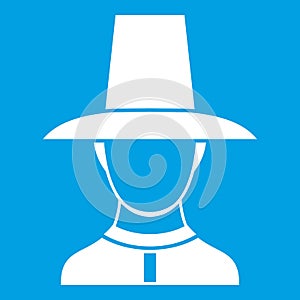 Korean soldier in uniform icon white