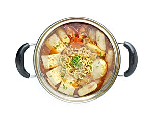 Korean Spicy Soup Kimchi Jjigae Soft Tofu photo