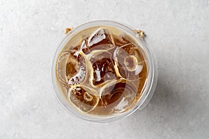 korean style food cafe americano iced coffee photo