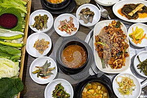 Korean style Various side dishes
