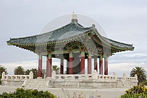 Korean temple with bell