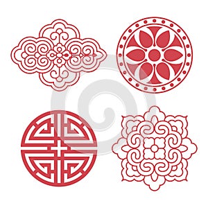 Korean traditional design elements photo
