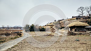 Korean traditional house at Gyeongju Yangdong village in Korea