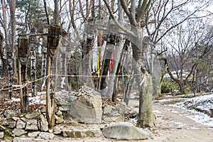 Korean traditional totem poles