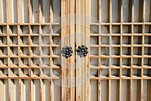 Korean traditional wooden door