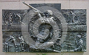 Korean War Memorial on Oklahoma state grounds