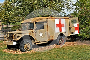 Korean war military ambulance