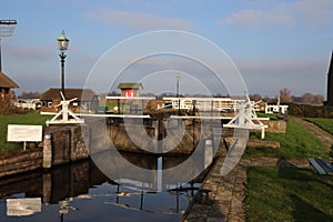 Korenmolen Eendragt Mill near the lock of the Zevenhuizer Verlaat