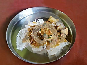 Kori Rotti from Mangalore served with chicken gravy