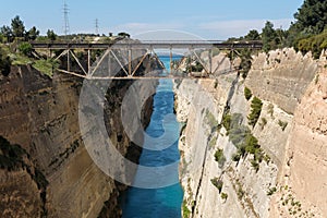 Korinth Bridge in Greece photo