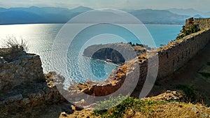 Korinthos ,coast Athena, sea Mediterranean