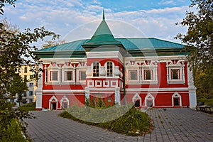 Korobov Chambers ancient building in Kaluga city