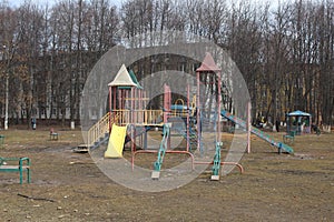 Korolev City. Yubilejny. Third District Park Playground.