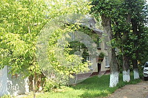 Korolyov Walk. Kostino Area. Commune Street. Old Home. photo