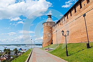 Koromyslova tower of the Kremlin in Nizhniy Novgorod city, Russia