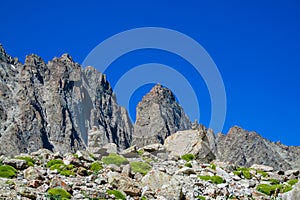 Korona peak in Ala Archa national park, Tian Shan mountains