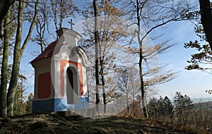 Korycanska kaple - small chapel in Chriby mountains in south Moravia