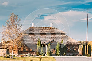 Kosava, Belarus. Memorial Museum-estate Of Tadeusz Kosciuszko. Famous Popular Historic Landmark House Of Andrew Thaddeus