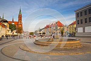 Kosciusko Main Square with Basilica in Bialystok