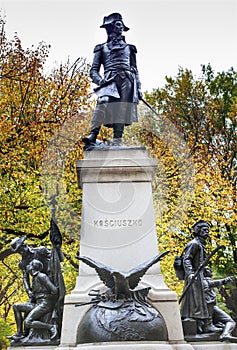 Kosciuszko Statue Lafayette Park Autumn Washington DC photo