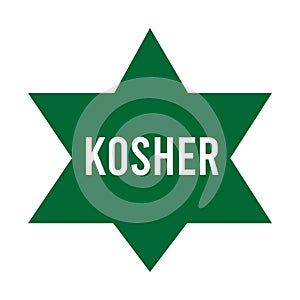 Kosher food symbol icon