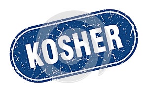 kosher sign. kosher grunge stamp.