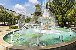 Kossuth square, Debrecen city, Hungary