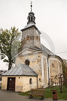 Kostel sv. Antonina Paduanskeho in Tvrdkov village near Bruntal town in Czech republic photo