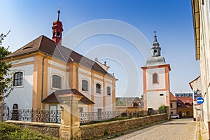Kostel svateho Vojtecha church in the historic center of Litomerice
