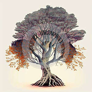 kosystem Baum auf einer Hand generative