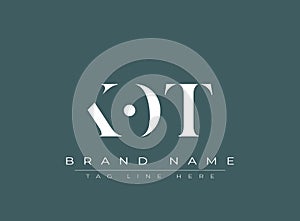 KOT abstract letter logo design