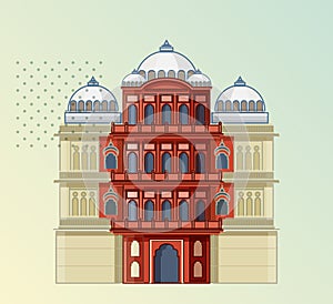 Kota City - Garh Palace - Icon Illustration