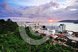 Kota Kinabalu Cityscape at sunset