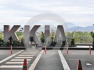 Kota Kinabalu International Airport view in the morning with Mount Kinabalu visible