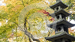 Kotoji Lantern in Kenrokuen garden