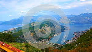 Kotor bay/Bay of Kotor in Montenegro