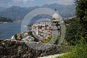 Kotor bay, Boka Kotorska, Montenegro, fjord