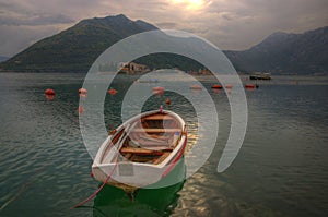 Kotor bay near Perast in Montenegro photo